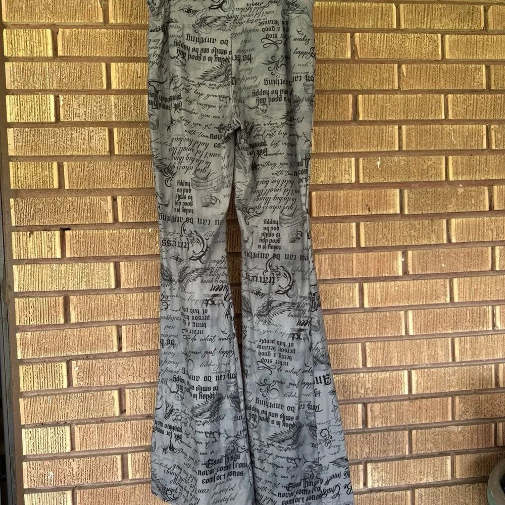 Set 2 Stretch Crushed Velvet Smooth Pajama Pants Leggings Size L/XL Girls Soft - Picture 9 of 13